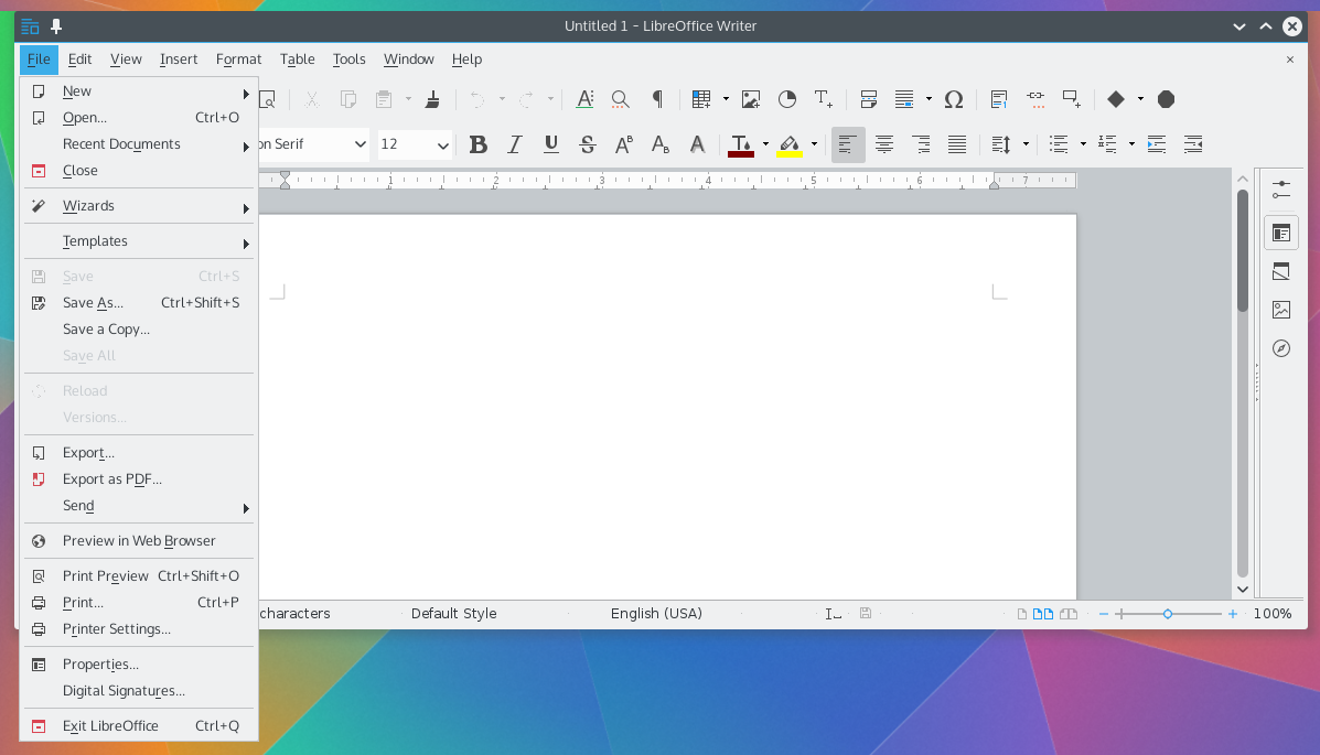 libreoffice for windows 10 tablet